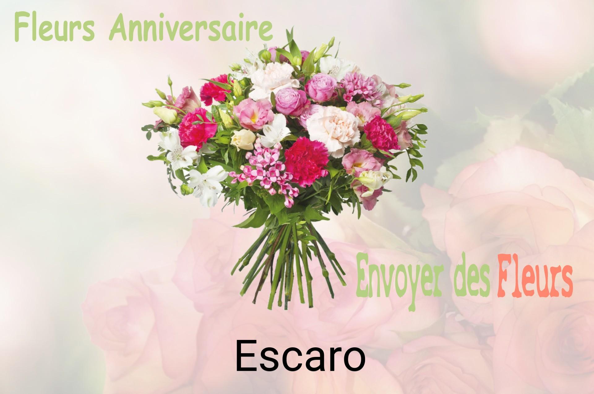 Bouquet de fleurs d’anniversaire livré à Escaro